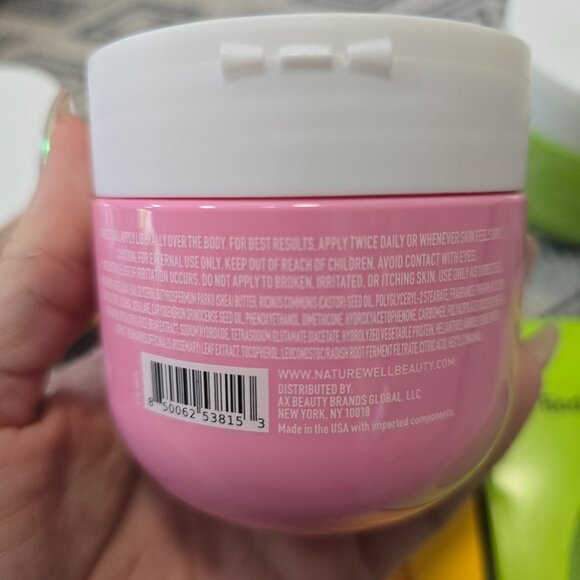 NatureWell Body Cream Set &amp; Boie USA Flat Body Scrubber 3 creams and 2 scrub - Picture 9 of 12